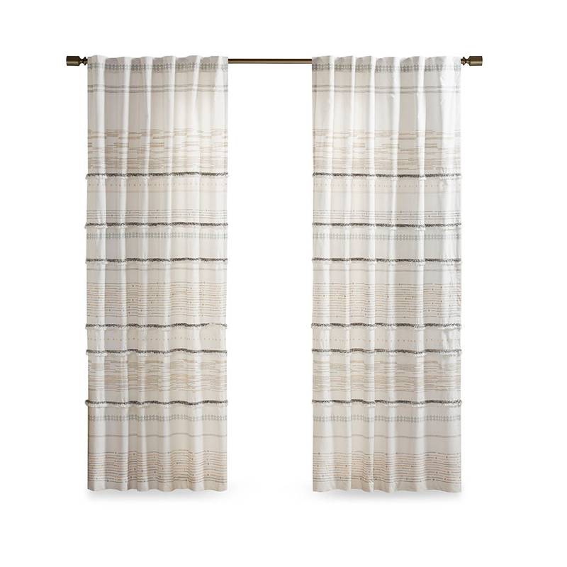 Tassel Charm Cotton Curtain Panel