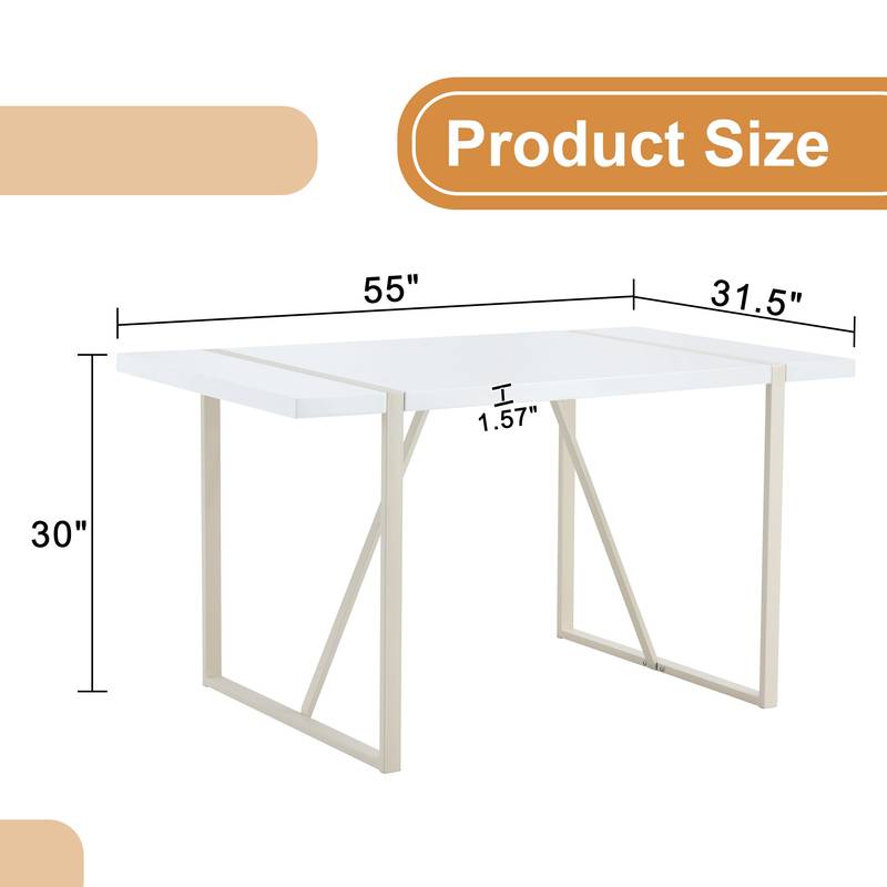 Creamy Charm Dining Table