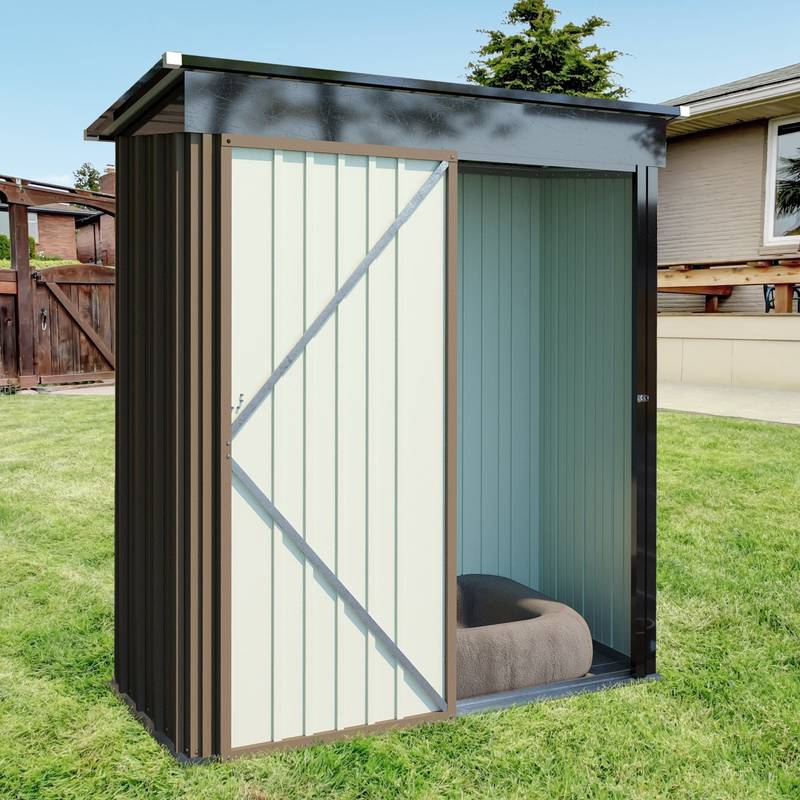 Cozy Corner Metal Shed for Your Garden