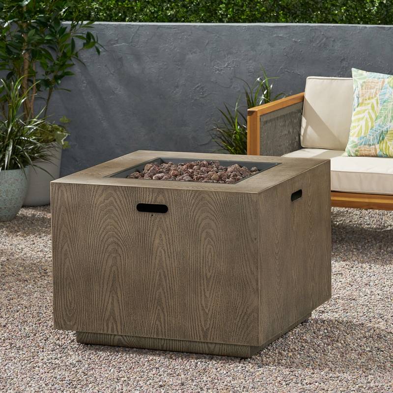 Cozy Square Gas Fire Pit - Warm Up Your Patio!