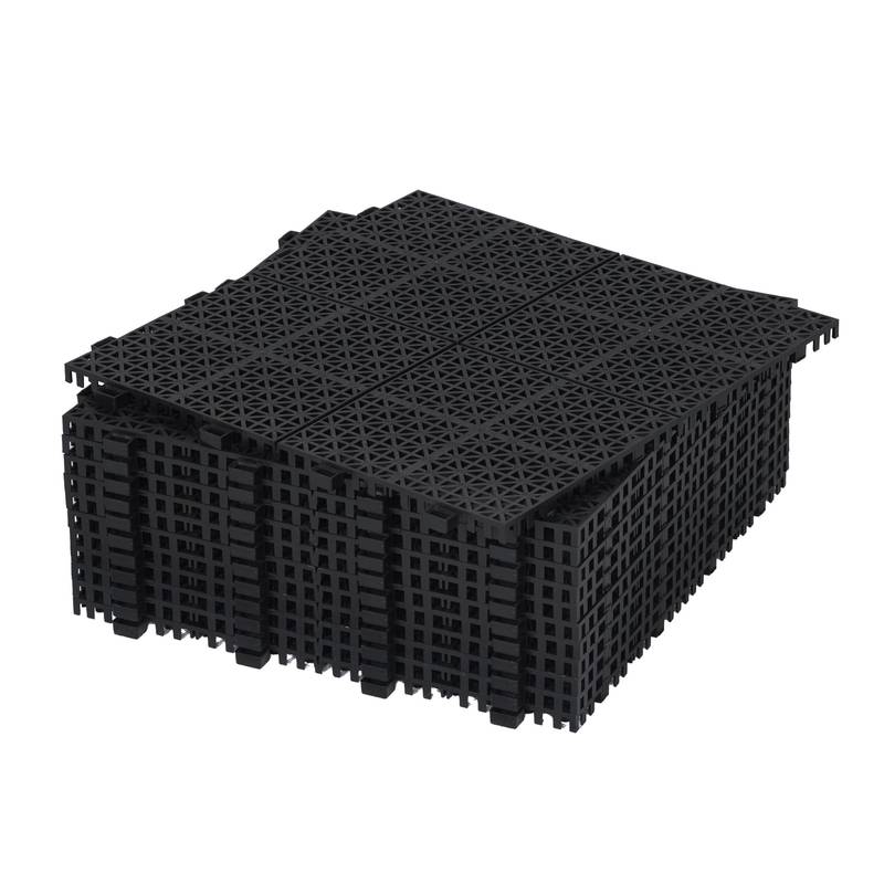 Rosette Outdoor Deck Tiles - Waterproof & Non-Slip