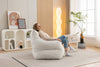 Cozy Ivory Teddy Bean Bag Chair