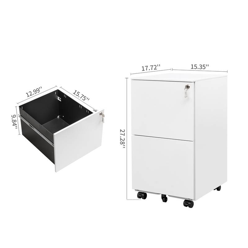 Locking Rolling File Cabinet