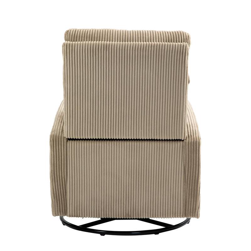 Cozy Glider Rocking Chair in Soft Flannel