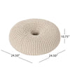 Cozy Knit Pouf