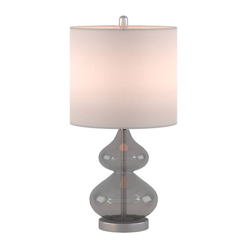 Curvy Glass Table Lamps - Set of Two