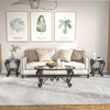 Rustic Chic Glass Coffee Table Trio