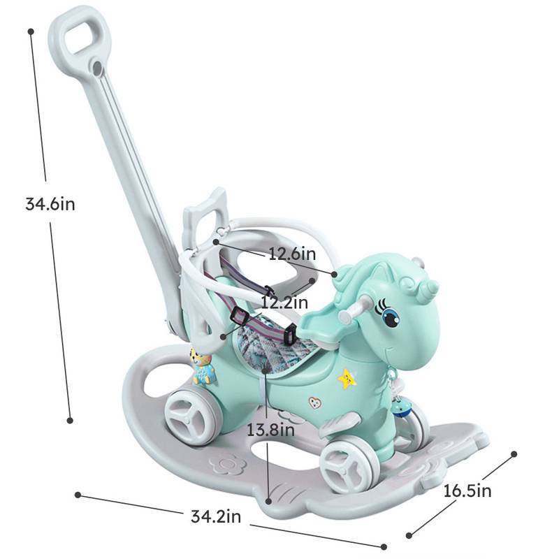 Unicorn Rocking Balance Bike for Toddlers