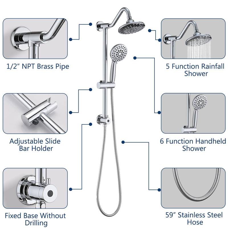 Rainfall Bliss Shower Set