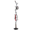 Sleek Black & Walnut Coat Stand