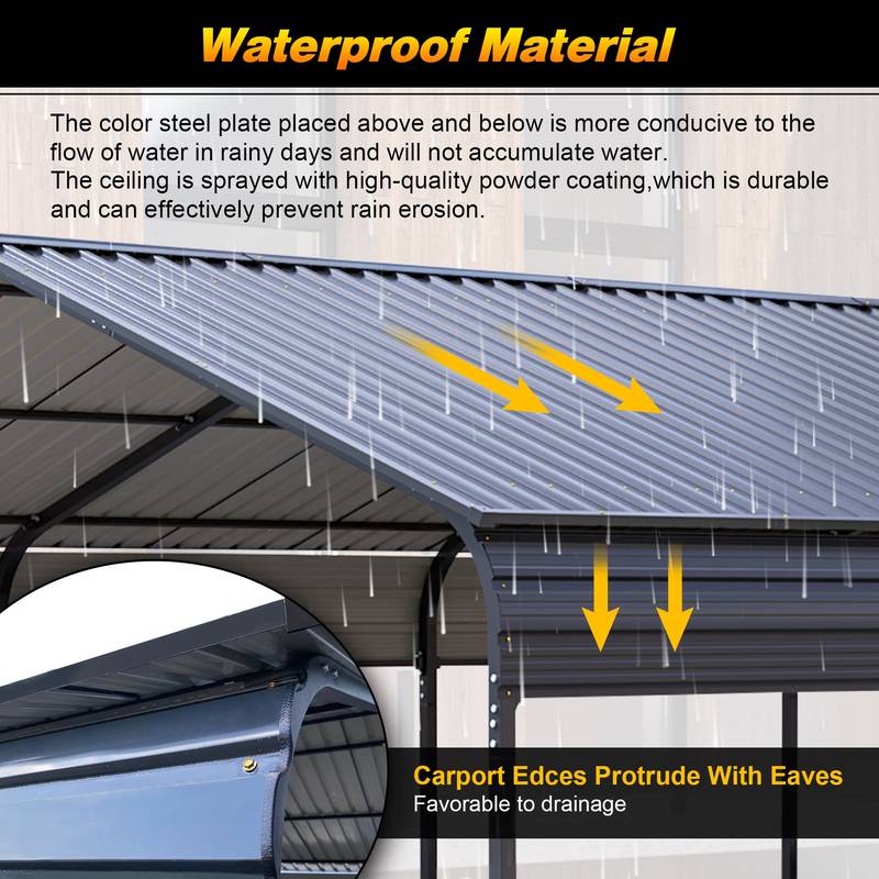 All-Weather Carport Shelter – Heavy Duty Protection for Your Vehicle!