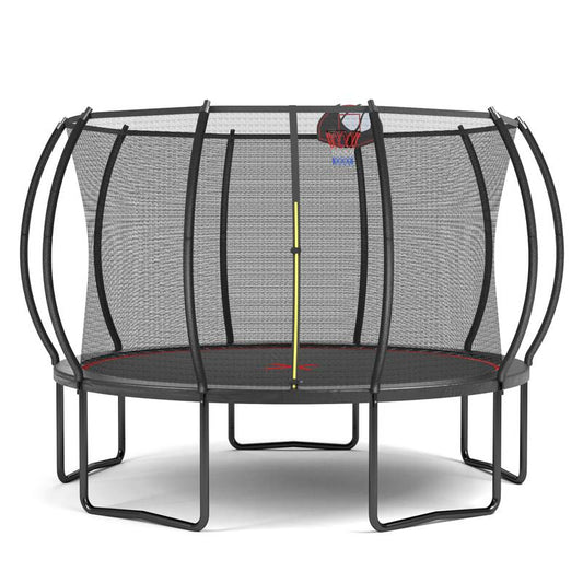 Pumpkin Bounce Trampoline - Black & Red