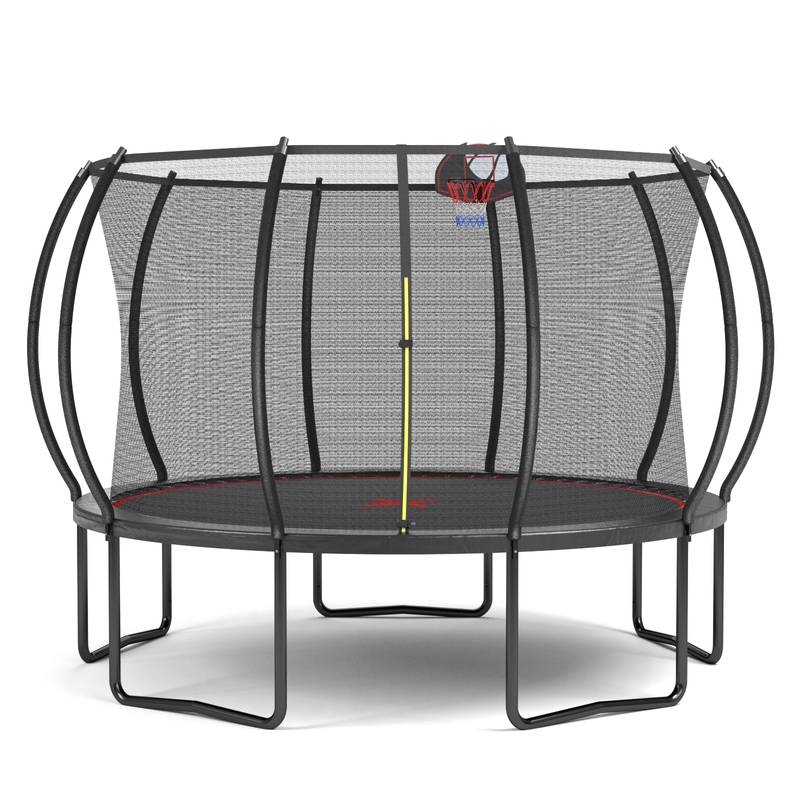 Pumpkin Bounce Trampoline - Black & Red