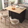 Versatile Rolling Kitchen Cart with Drop Leaf and Storage