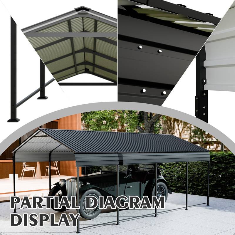 Sturdy Shield Carport Canopy - Heavy Duty Protection for Your Vehicle