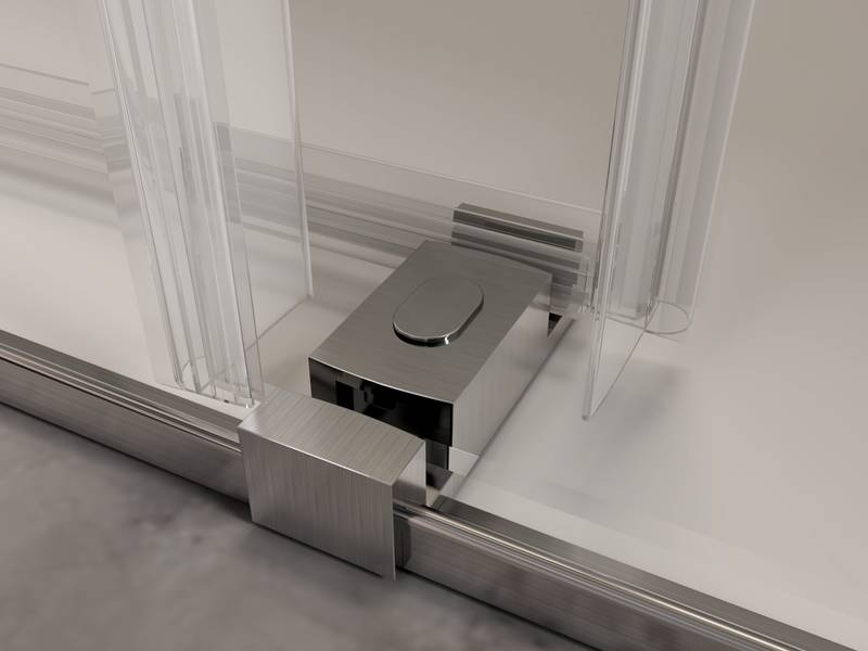 Sleek Sliding Frameless Shower Door with Soft-Close Glass