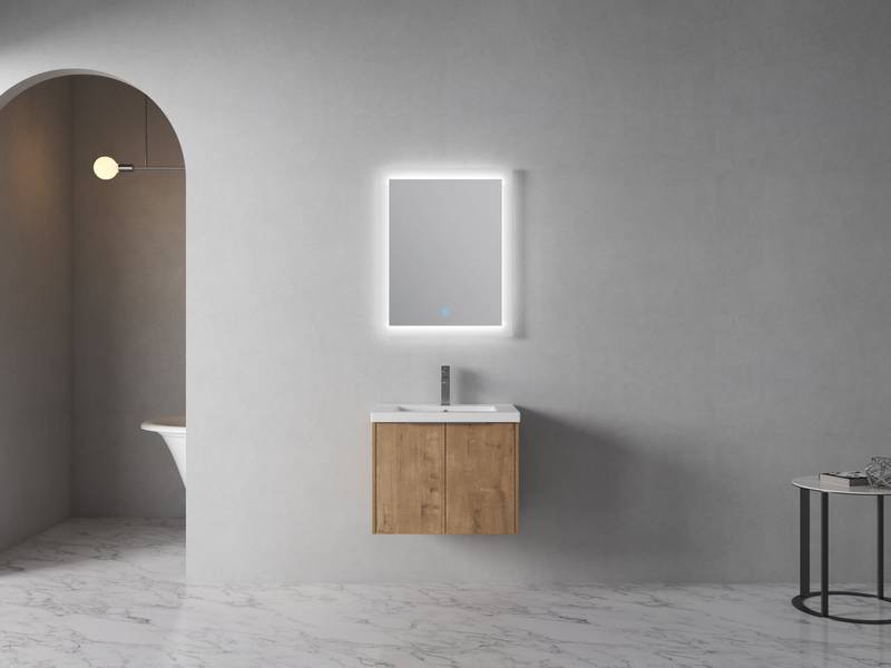 Sleek Floating Bathroom Sink Cabinet with Soft Close Doors