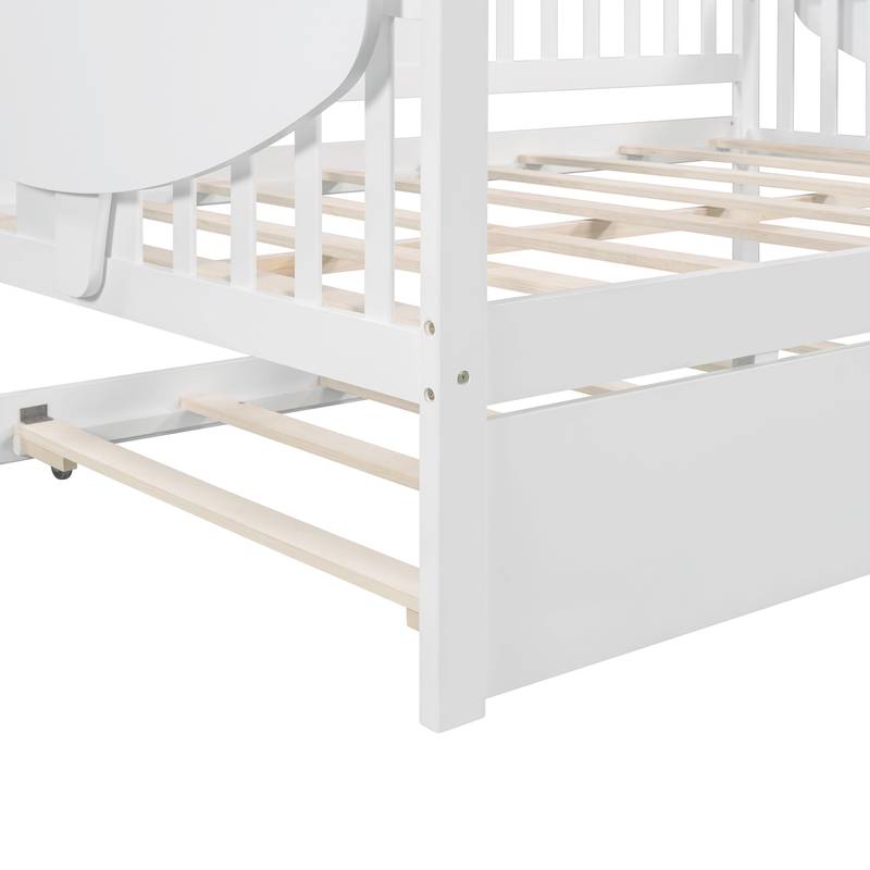 Charming White Daybed with Trundle