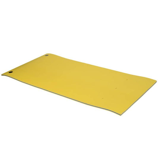 “Sunny Splash Floating Mat - Fun and Durable Water Raft”