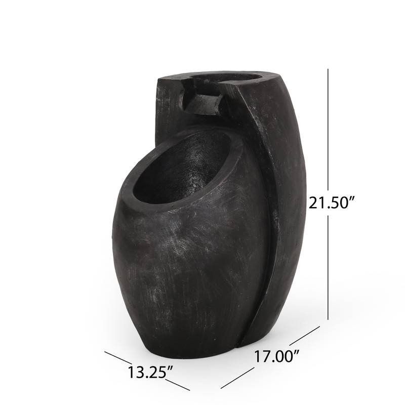 Radiant Gray Outdoor Fountain