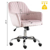 Velvet Bliss Adjustable Accent Chair - Pink