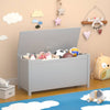 Cozy Kids Wooden Toy Chest with Safety Lid (Gray)