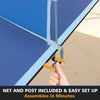 Blue Foldable Ping Pong Table Top for Indoor Fun