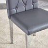 Stylish Gray Armless Dining Chairs Set