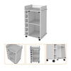 Chic Vegas Bar Cart with Glass Doors & Liquor Cubbies