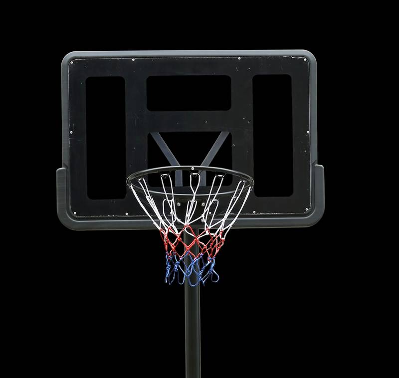 Adjustable Portable Basketball Hoop with Rolling Wheels