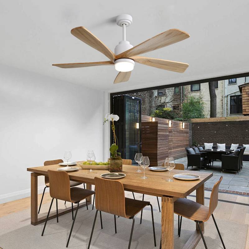 Smart Breeze Ceiling Fan with Dimmable LED & Remote Control