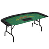 Green Felt Poker Table - Foldable Fun for Friends