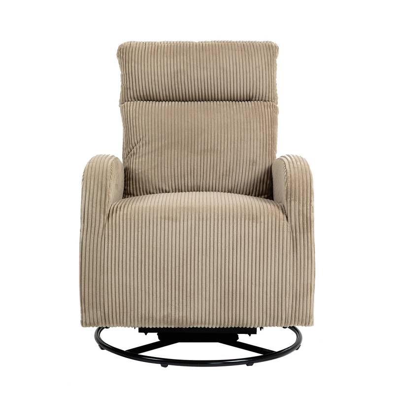 Cozy Glider Rocking Chair in Soft Flannel