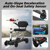 Easy Travel Folding Scooter for Seniors - Red Edition