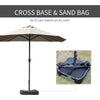 Sunny Shade Double-Sided Patio Umbrella