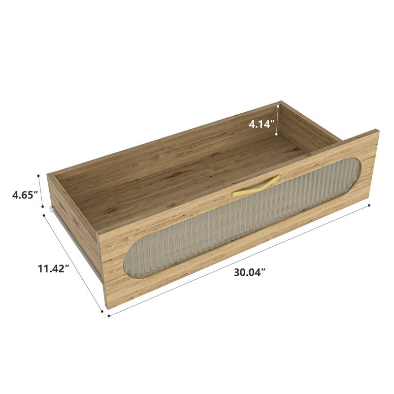 Chic Wood 4-Drawer Dresser: Stylish Storage for Any Room