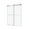 Sleek Sliding Frameless Shower Door with Soft-Close Glass