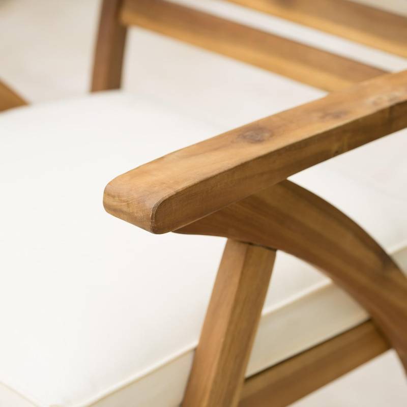 Charming Hermosa Wooden Dining Chairs - Set of Two