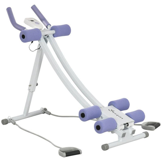 Ab Blast Pro: Adjustable Foldable Trainer with Resistance Bands
