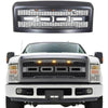 Sleek Matte Black Raptor Grill for Ford Trucks with Lights & Letters