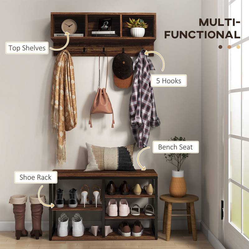 Cozy Hallway Coat & Shoe Organizer