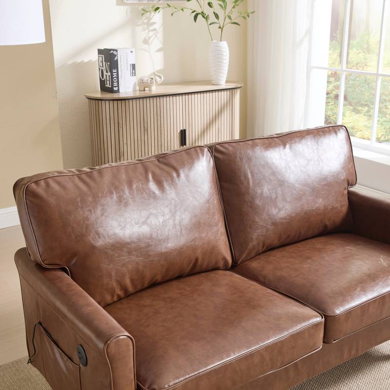 Cozy USB Loveseat Sofa