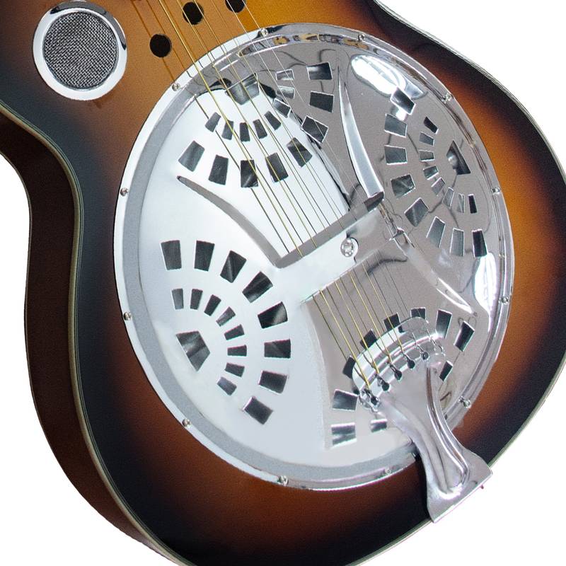 Easy Play Resonator Guitar with Built-In Pickup