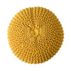 Sunny Yellow Knit Pouf