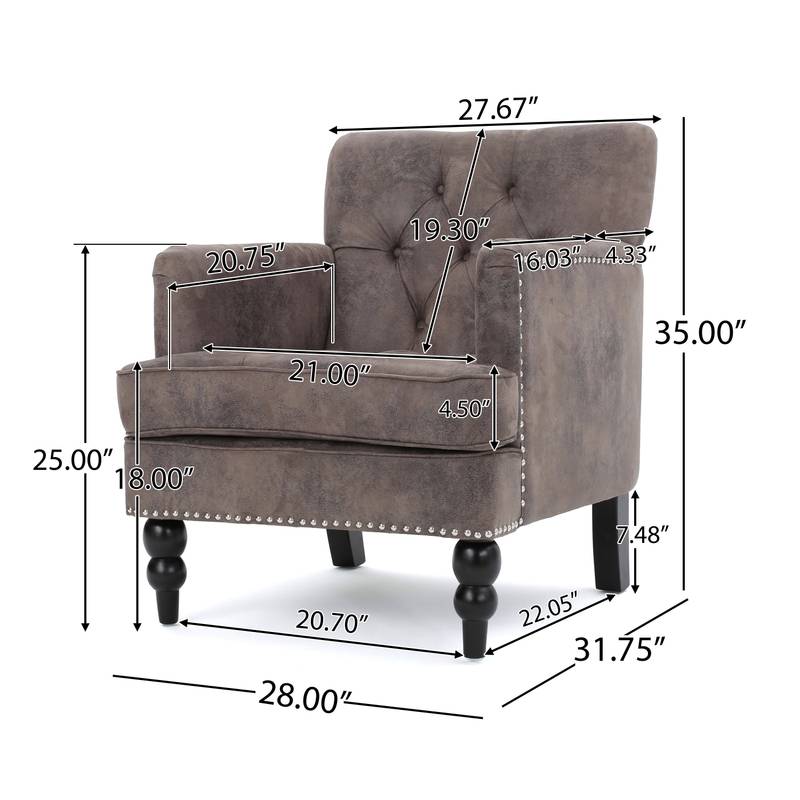 Chic Tufted Club Chair