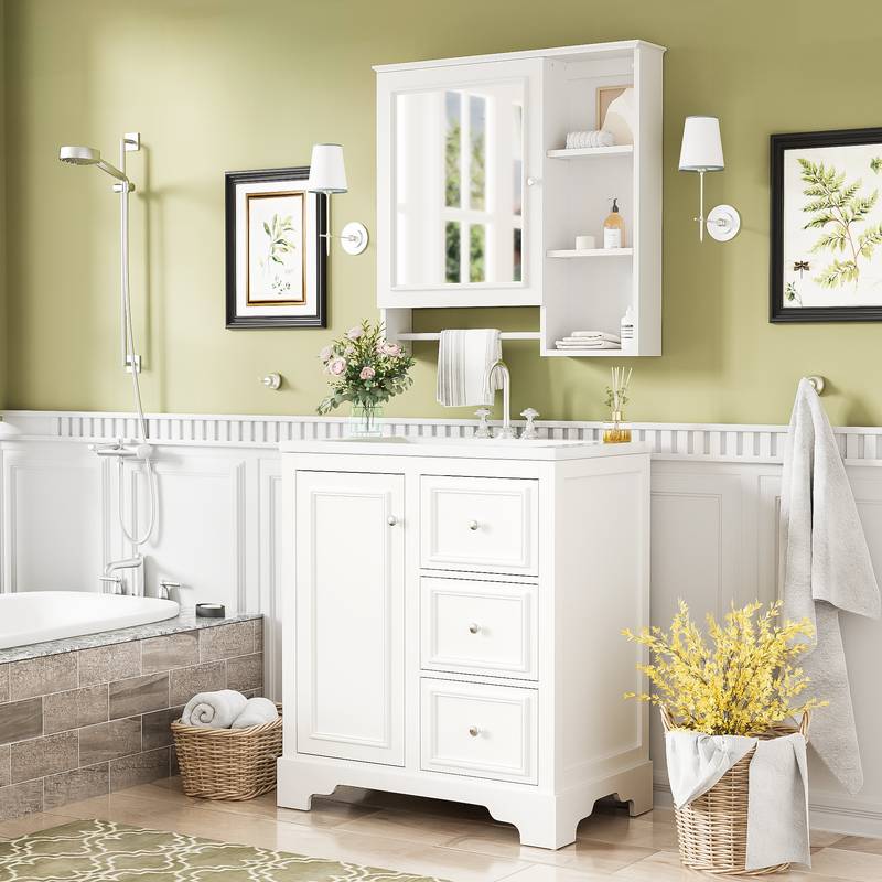 Elegant Modern Bathroom Vanity Set