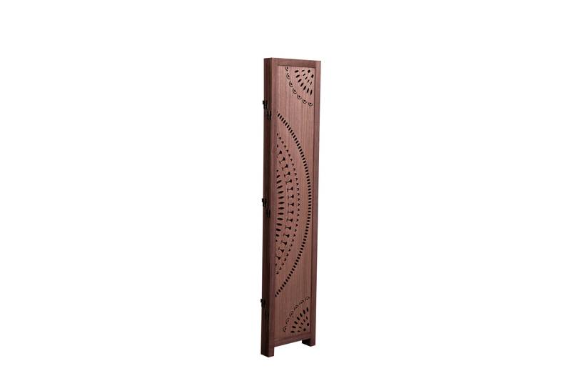 Charming Brown Wood Folding Room Divider