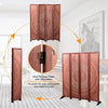 Charming Brown Wood Folding Room Divider