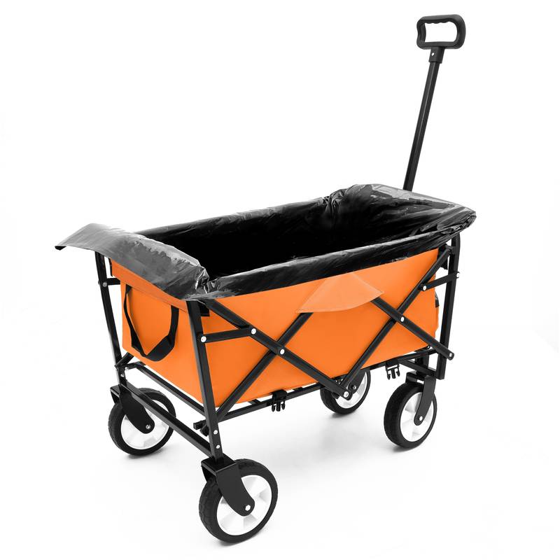 Versatile Collapsible Beach Wagon with Liner Bags