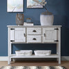 Chic Vintage Wood Sideboard with Storage and Style